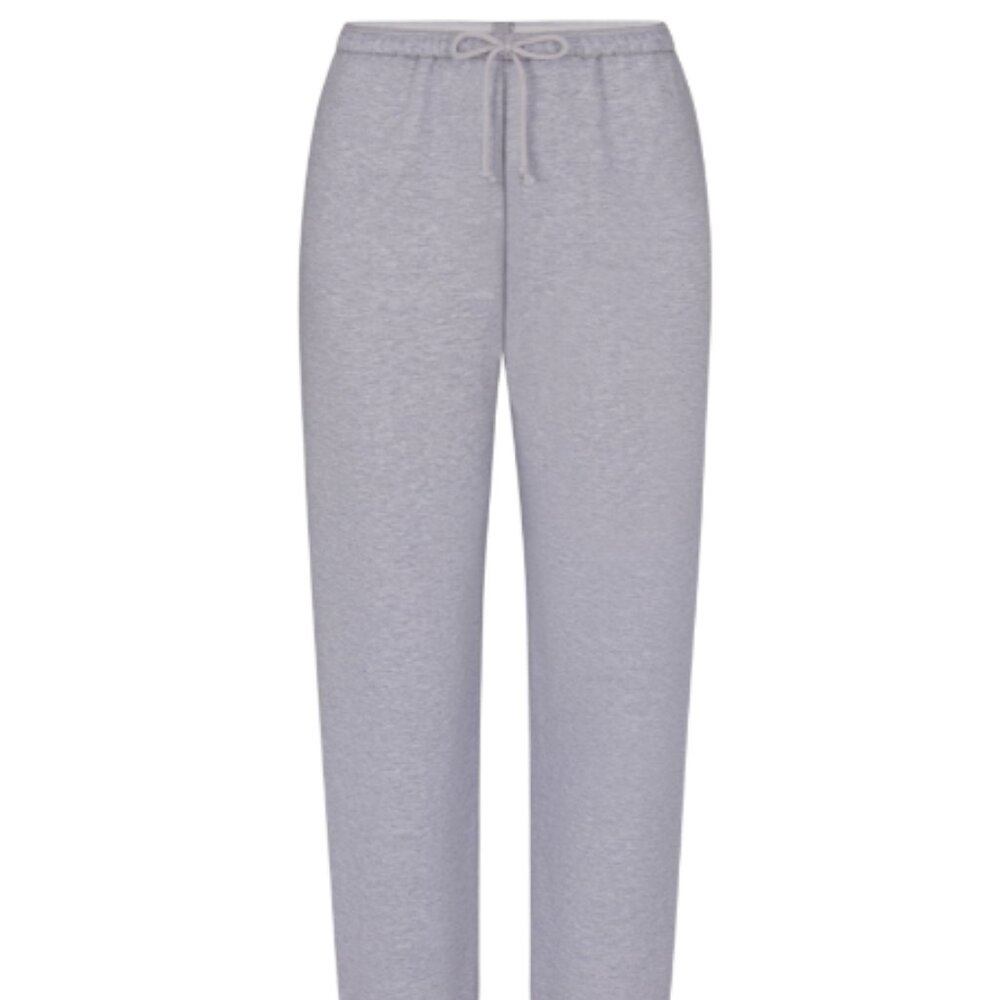 SKIMS Cotton Fleece Jogger in Heather Grey